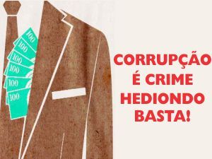 Corrupção é crime