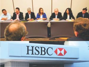 Reunião da Contraf-CUT federações e sindicatos com o HSBC.