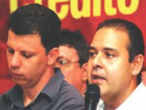 Carlos Cordeiro - Presidente da Contraf e Vagner Freitas - Presidente da CUT Nacional